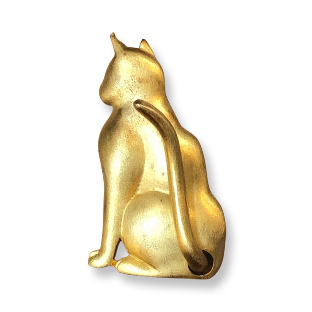 Antique Cat Brooch